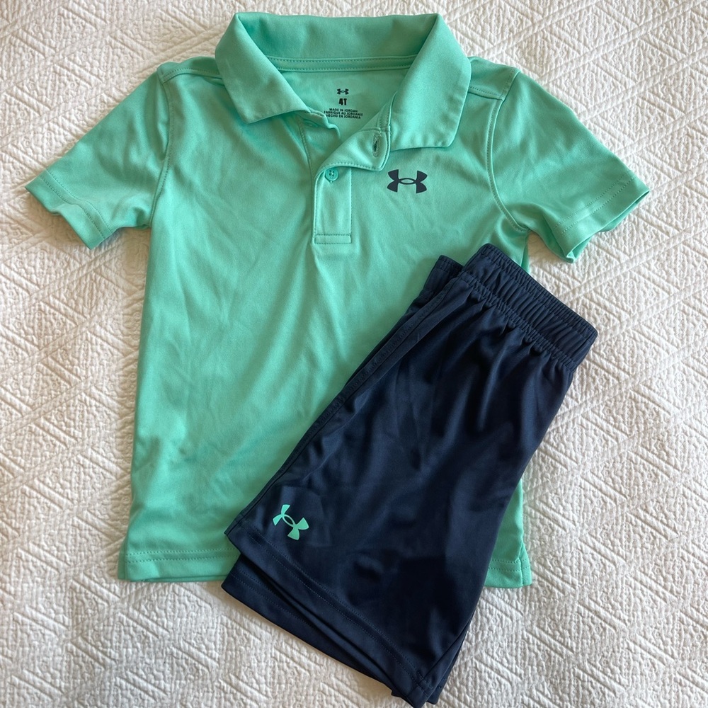 EUC Toddler boys Under Armour outfit. Size 4T